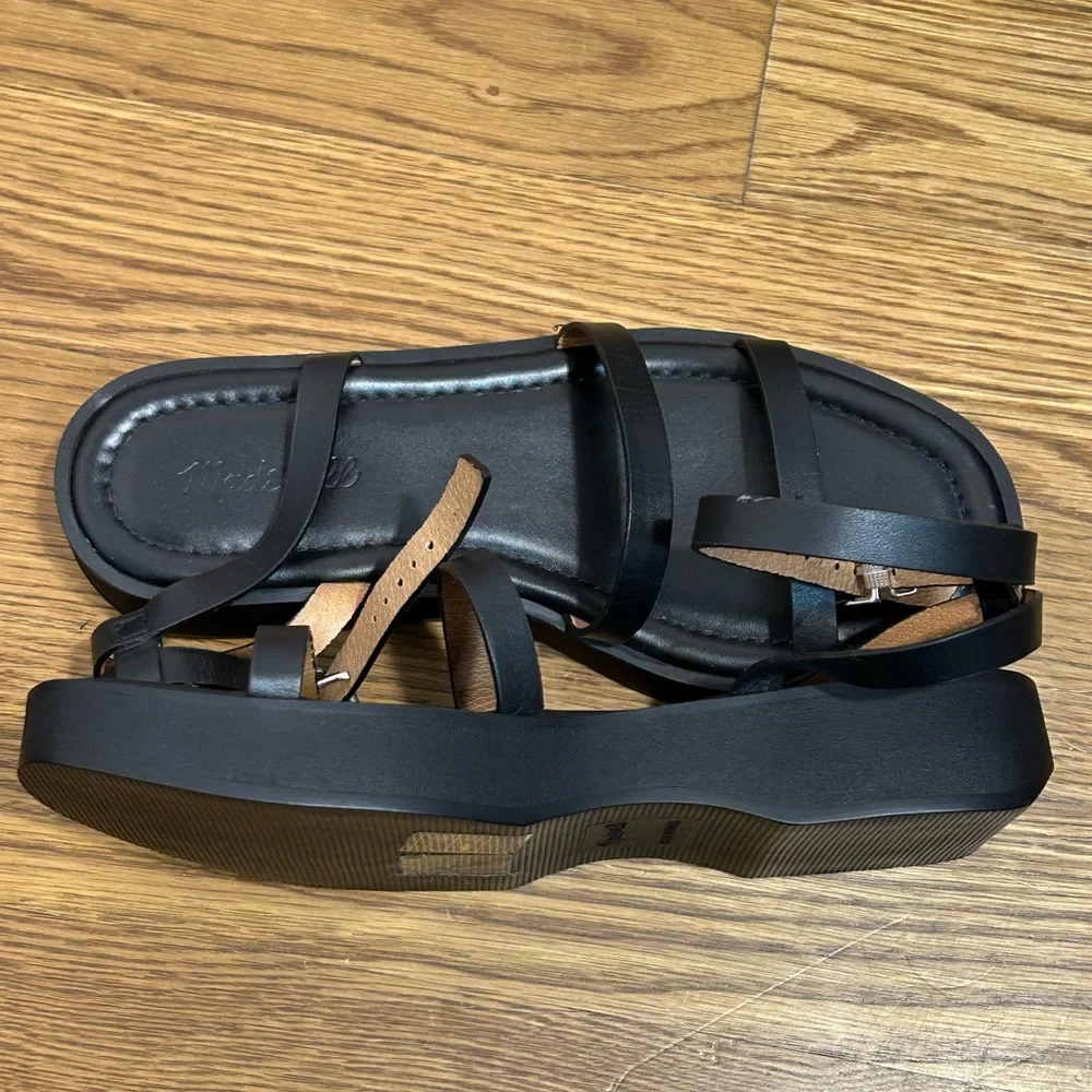 NWOB Madewell Black‎ Strappy Sandals